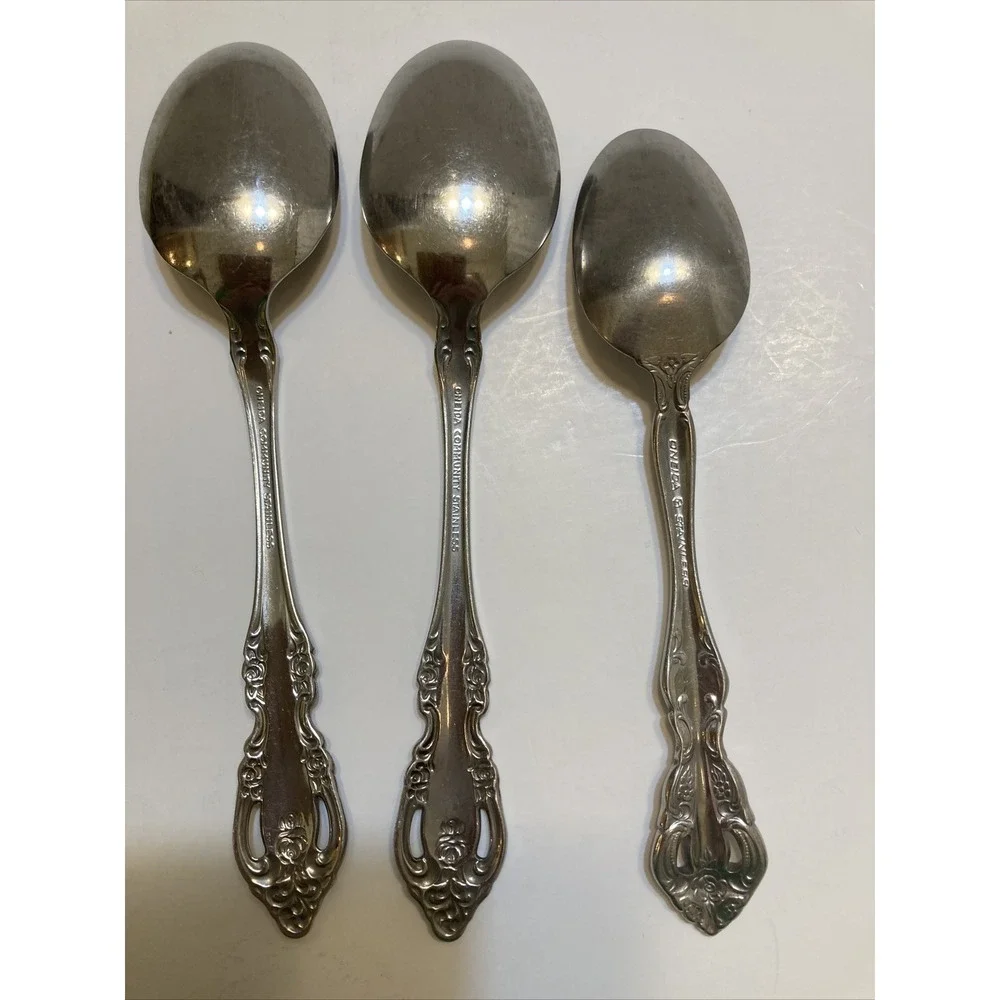 Oneida Community BRAHMS Glossy Stainless Set Of 3 Spoons